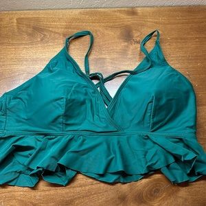 Green bikini top